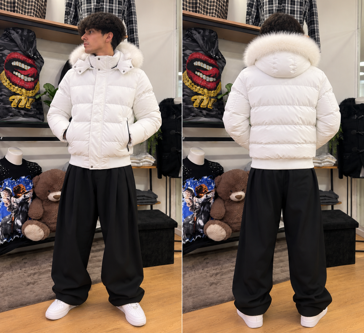 Piumino Urban Fur Bianco