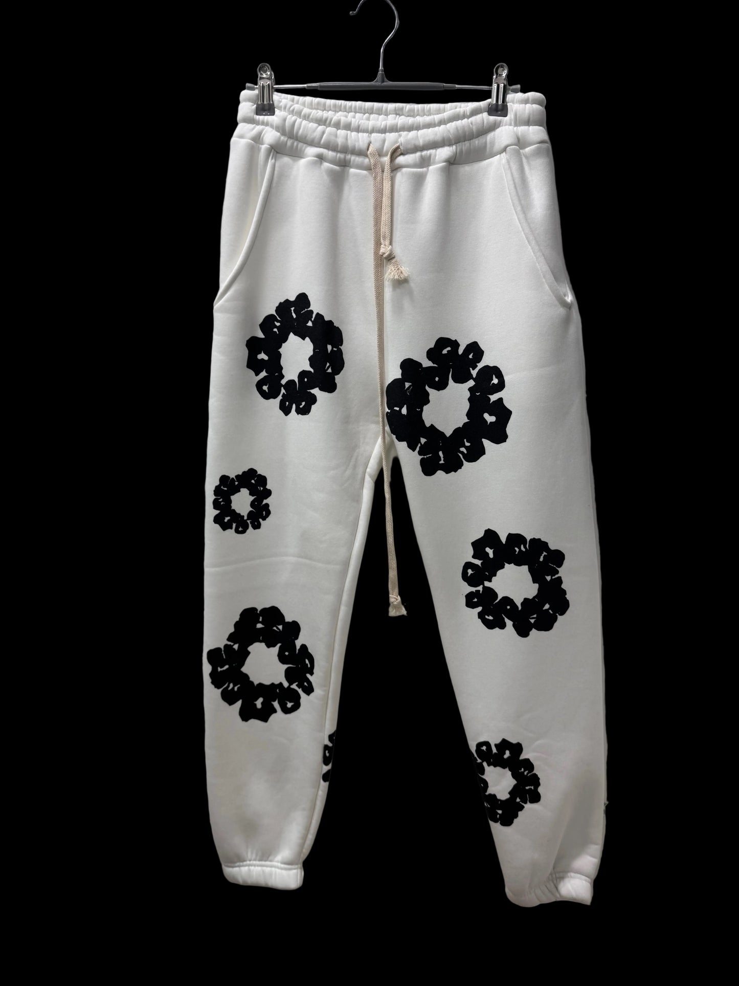 completo fiorato, interno felpato