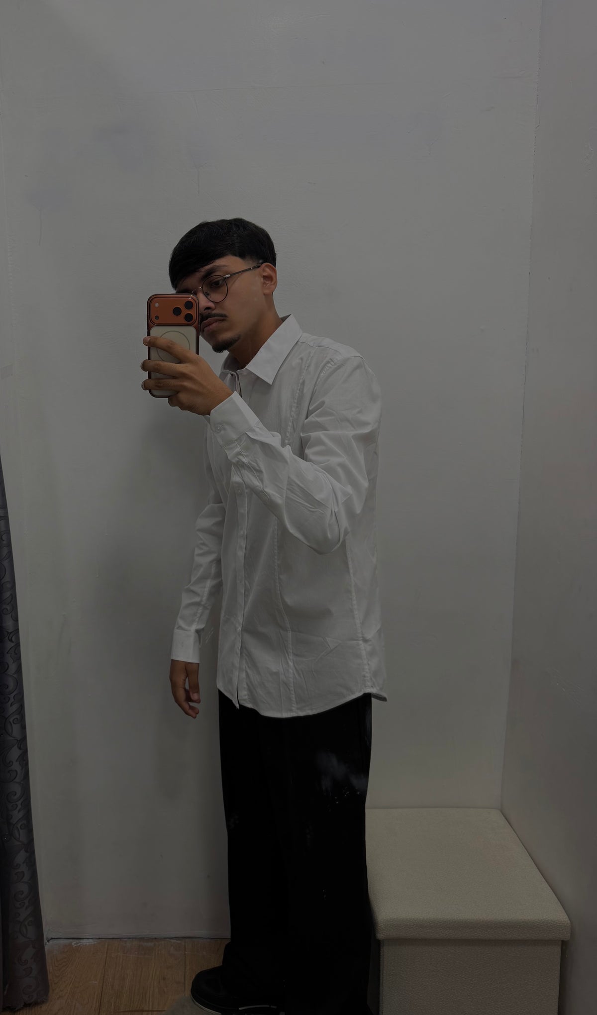 CAMICIA SLIM FIT Nero/Bianco