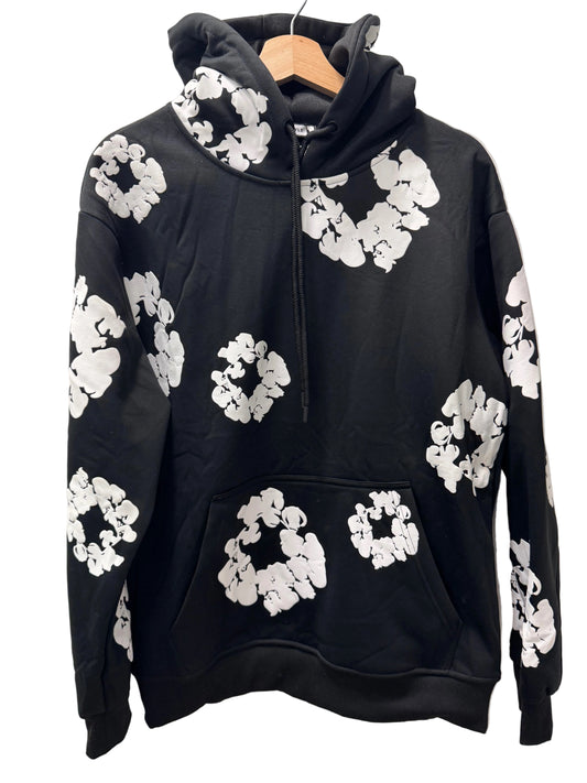 completo fiorato Nero