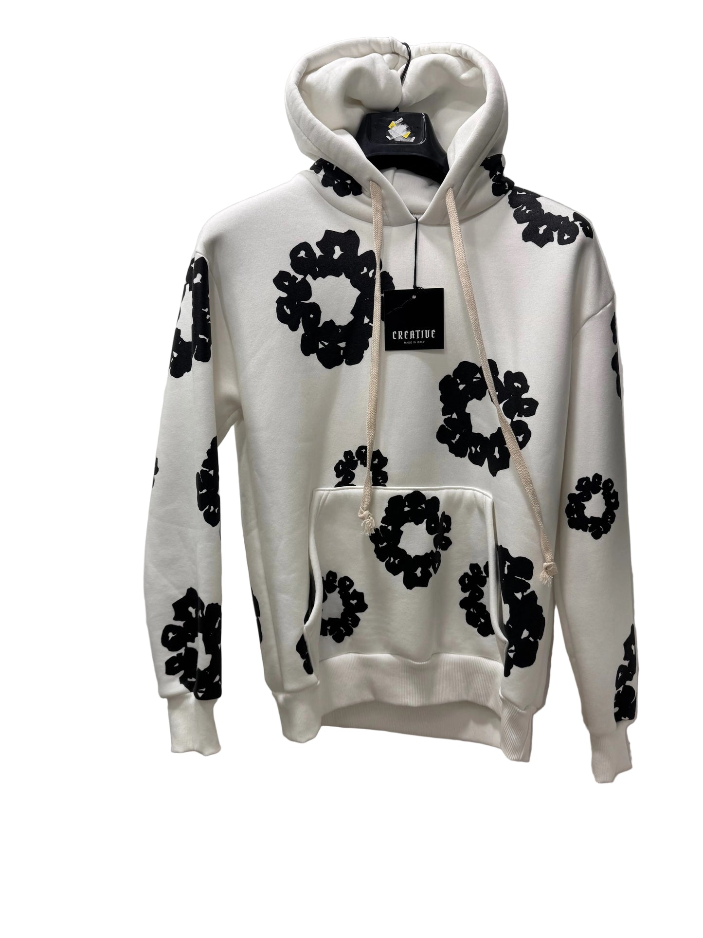 completo fiorato, interno felpato