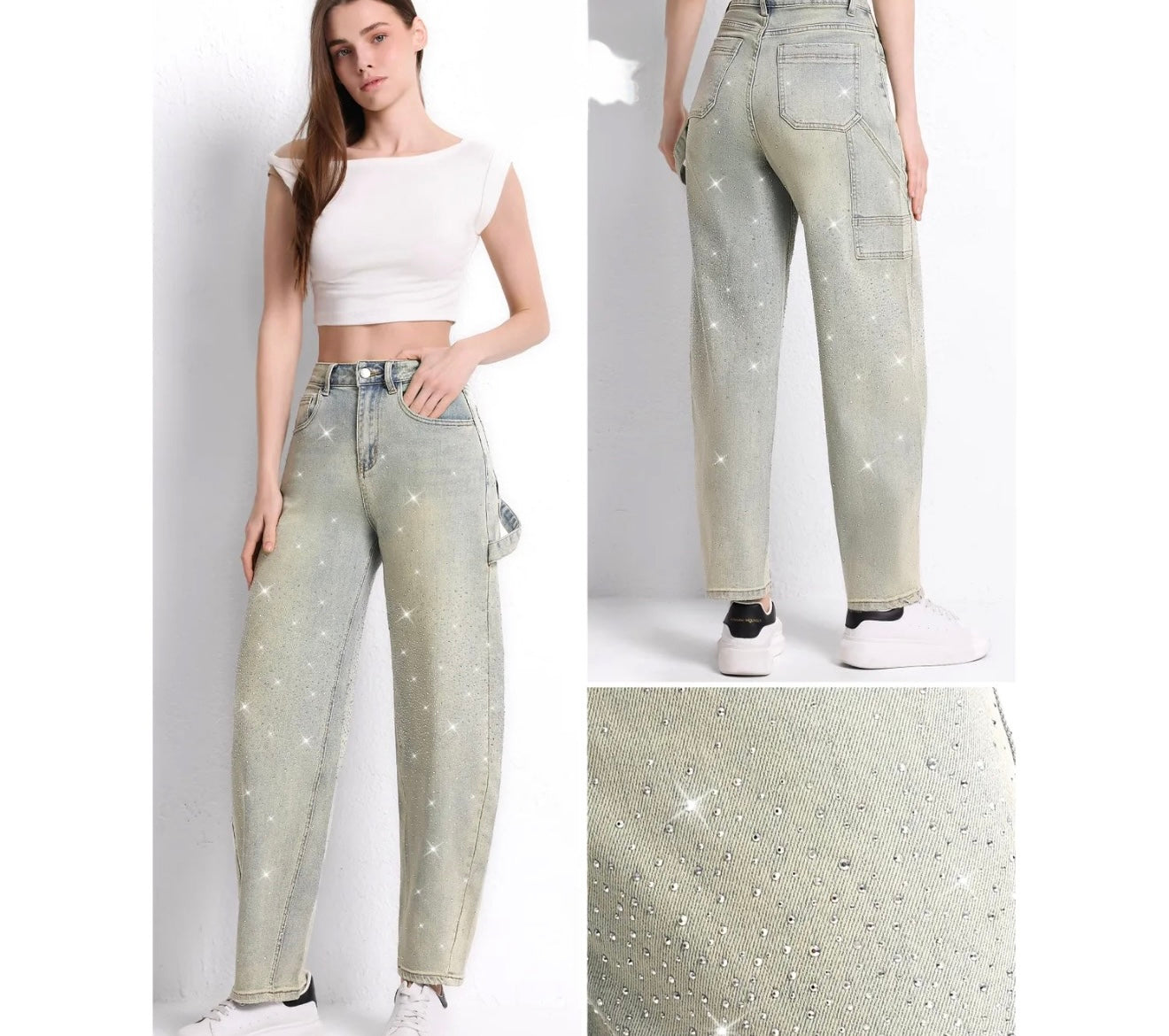 JEANS Washed birlantinati