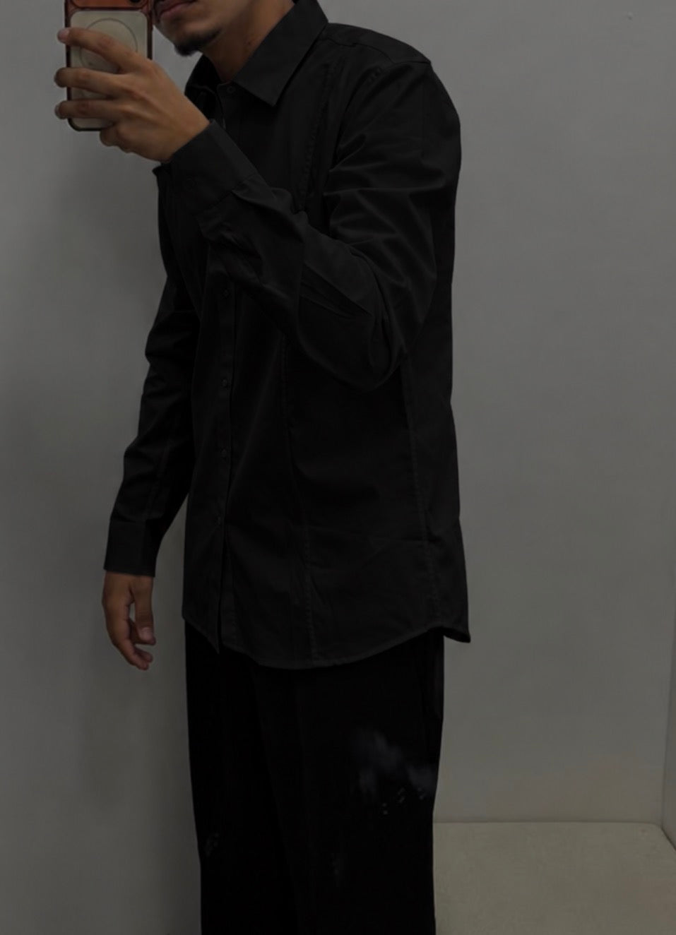 CAMICIA SLIM FIT Nero/Bianco