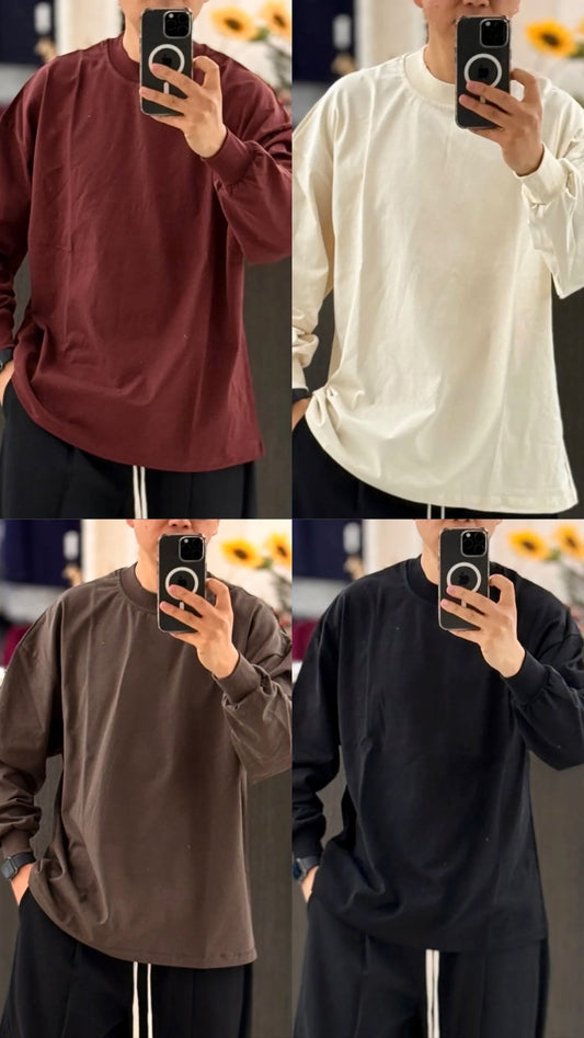 T-shirt maniche lunghe over