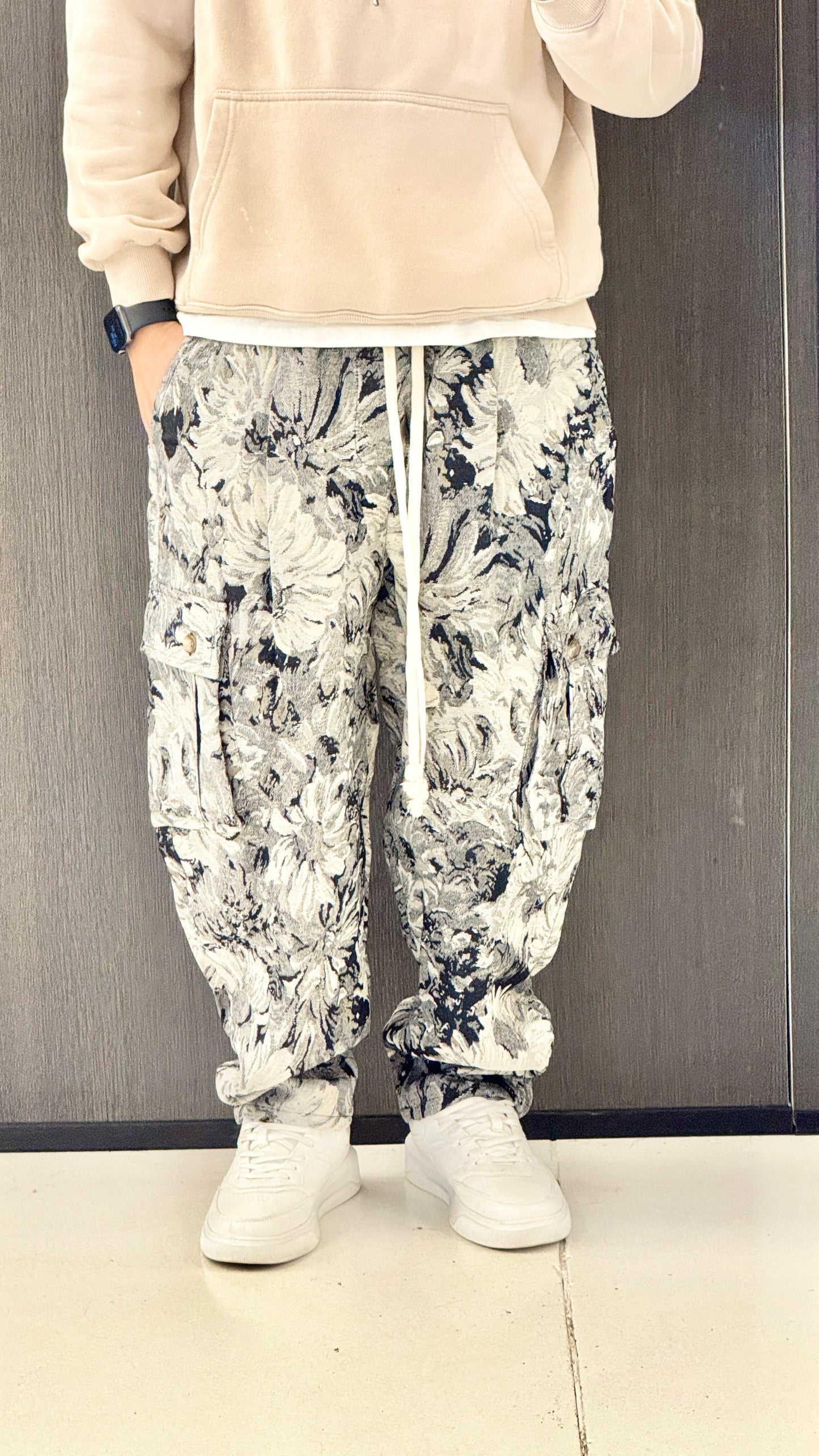 Pantalone Baggy fiorato