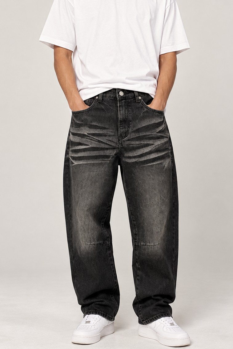 Baggy Black Washed