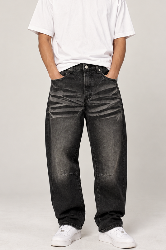 Baggy Black Washed