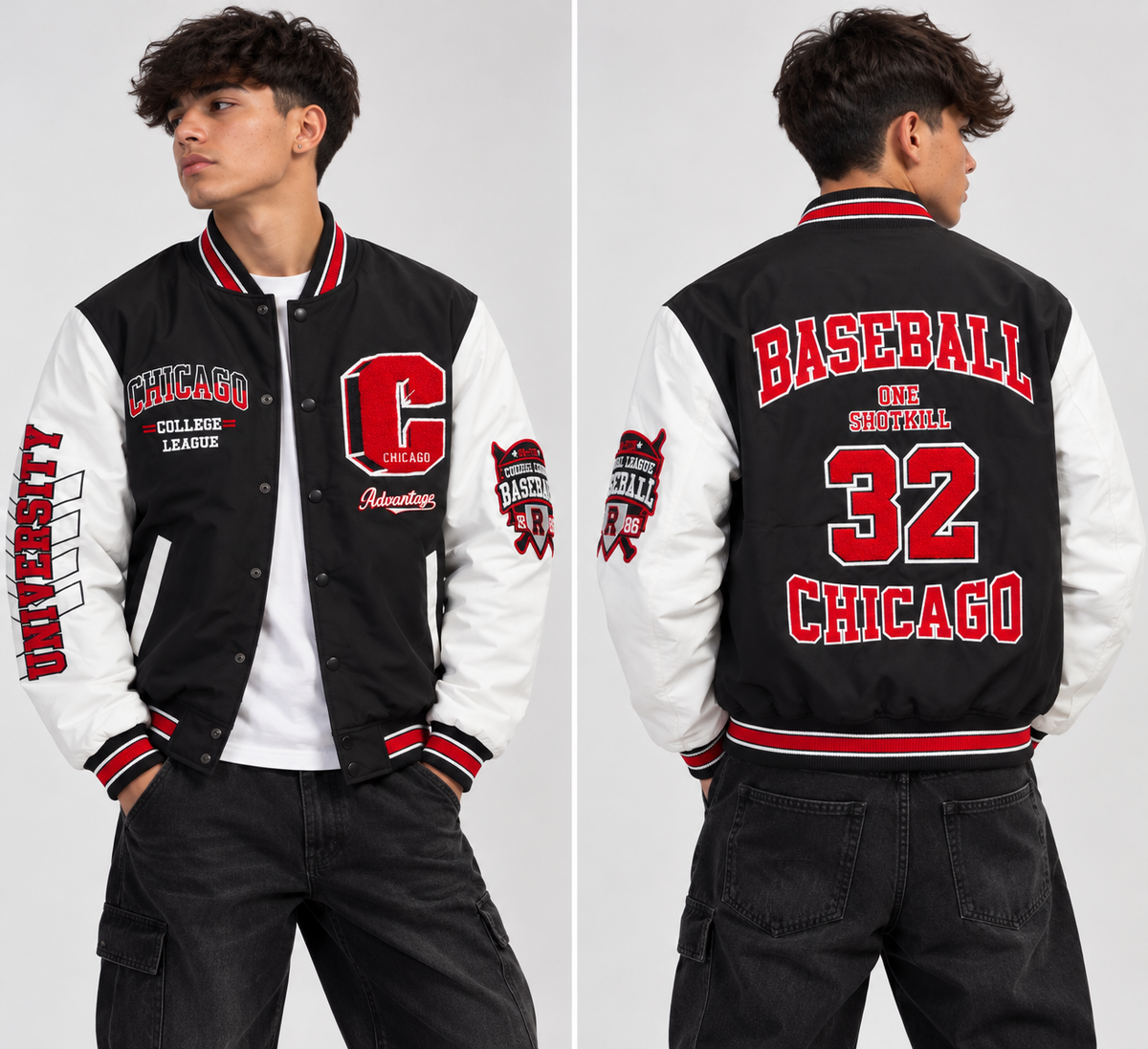 Giubbotto Varsity Chicago Baseball