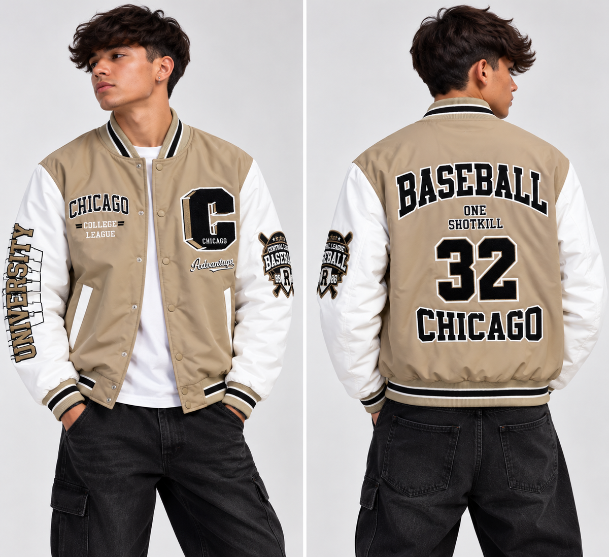 Giubbotto Varsity Chicago Baseball